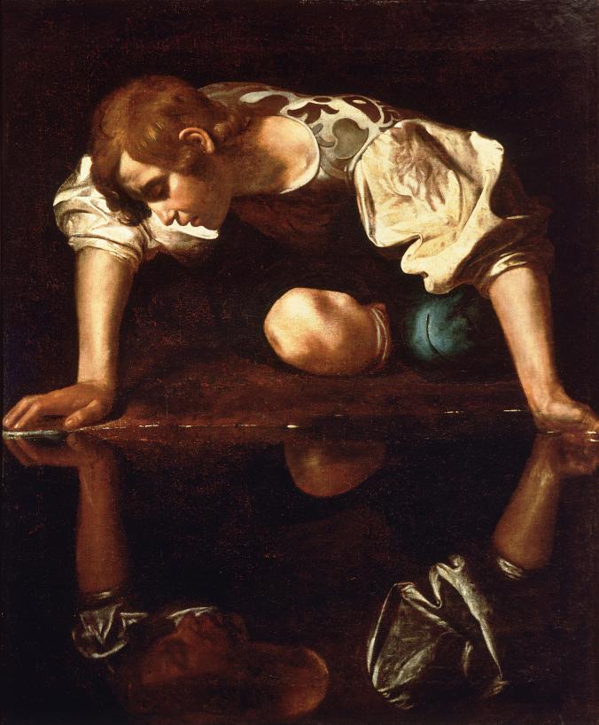 narcissus-caravaggio_1594-96